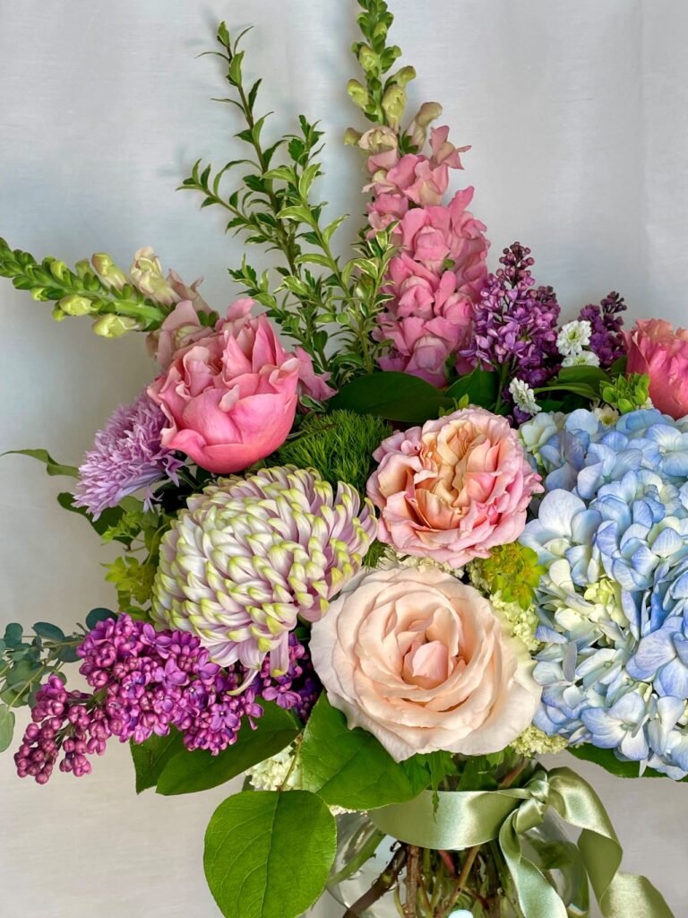 lilacs and blue hydrangea small